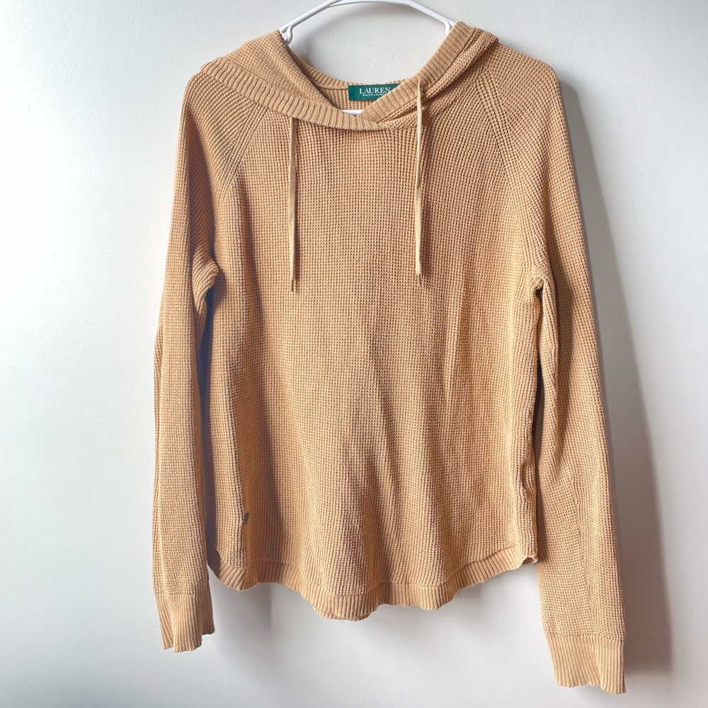 Ralph Lauren Tan Sweater Hoodie Sweatshirt